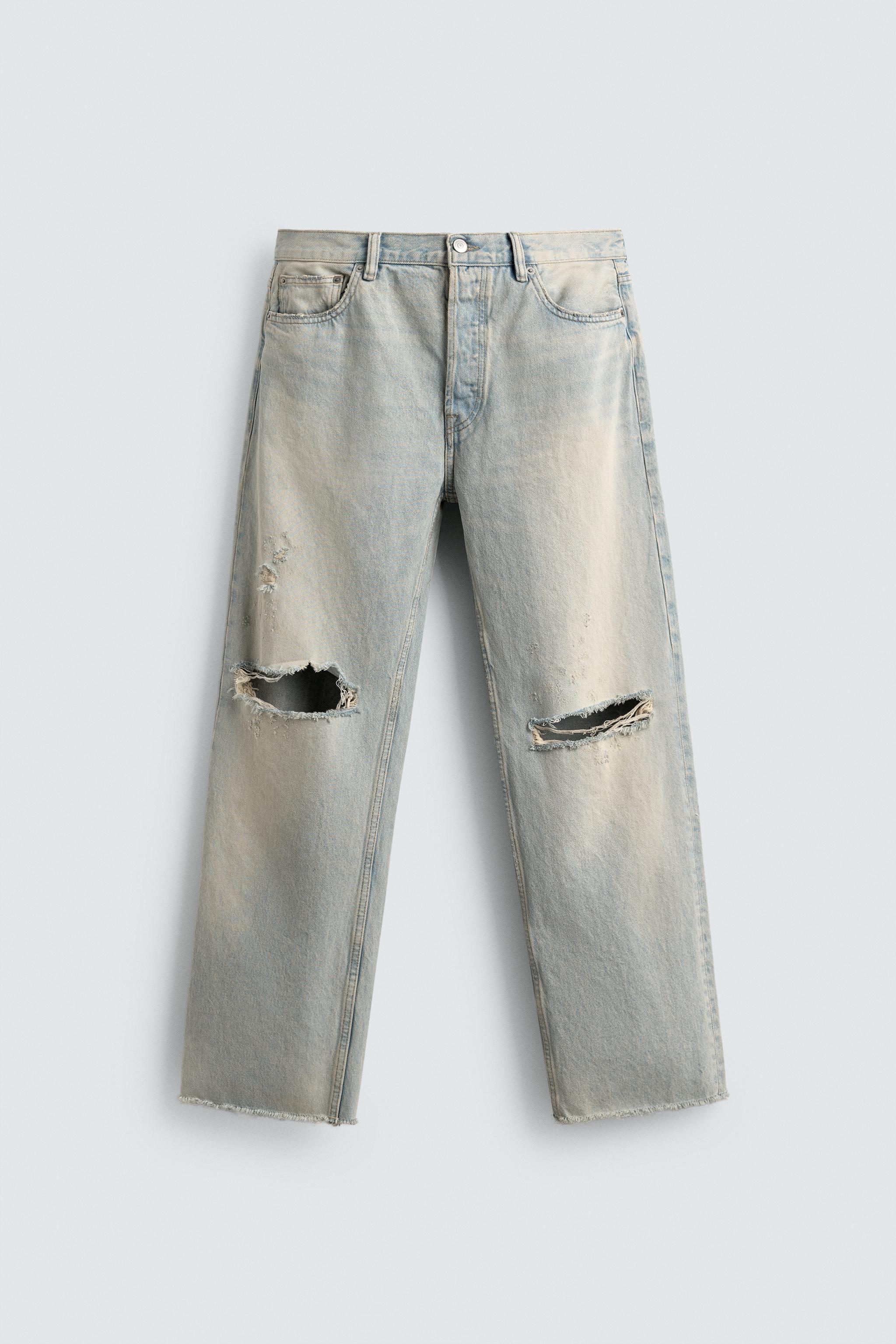 STRAIGHT CROPPED FIT JEANS